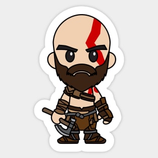 Chibi Kratos Sticker